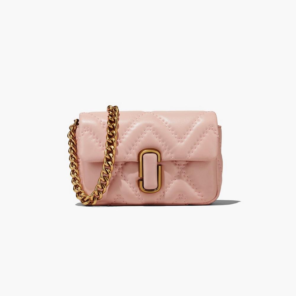 Marc Jacobs Prešívané Leather J Marc Taška Cez Rameno Damske Ruzove | TAOP-48931