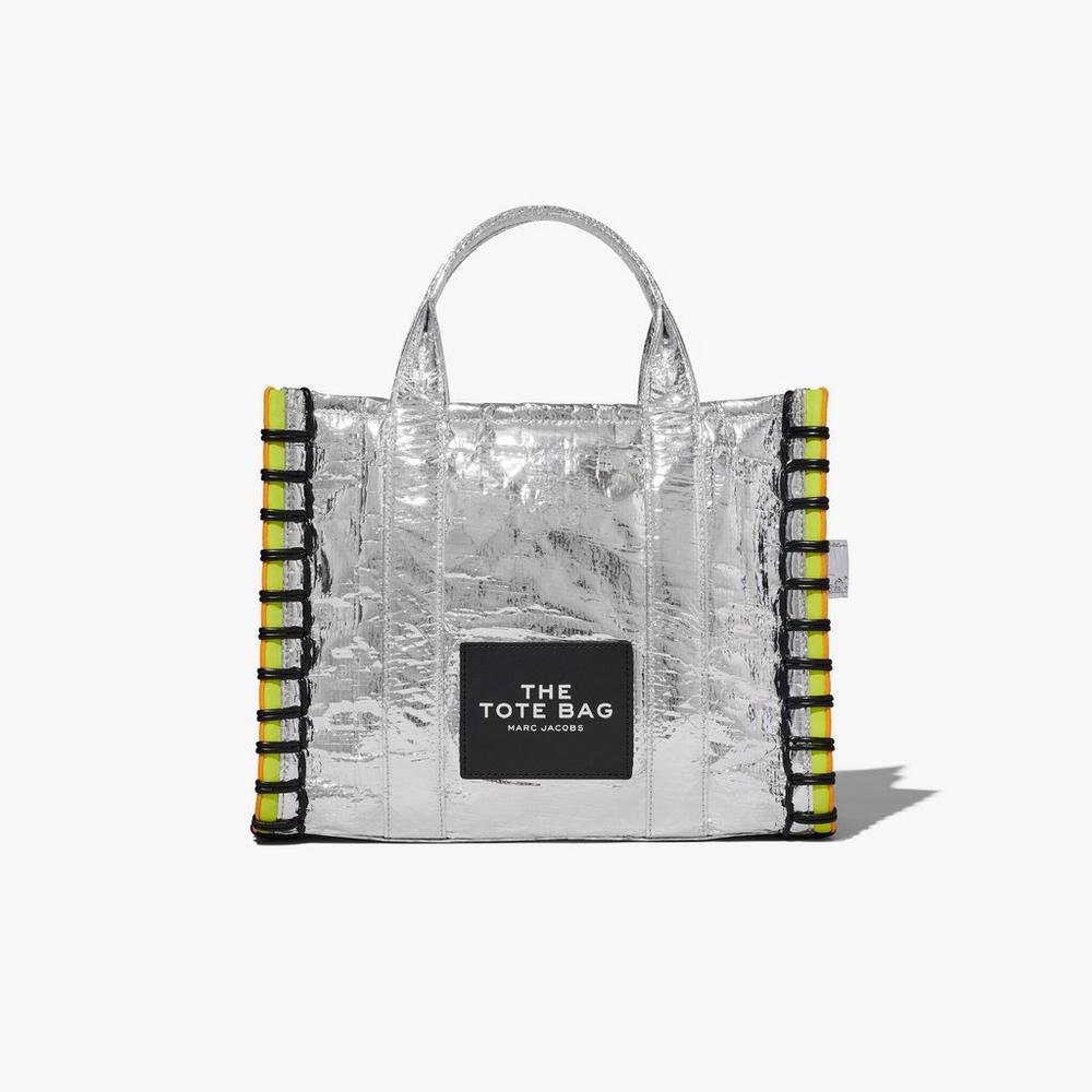Marc Jacobs Tarp Medium Tote Prenosná Taška Damske Strieborne | SNIP-94835
